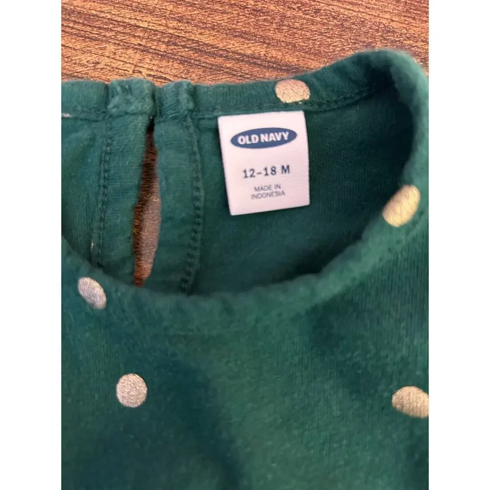 OLD NAVY Girl’s Printed Long Sleeve Jumpsuit / Size: 12-18 Months